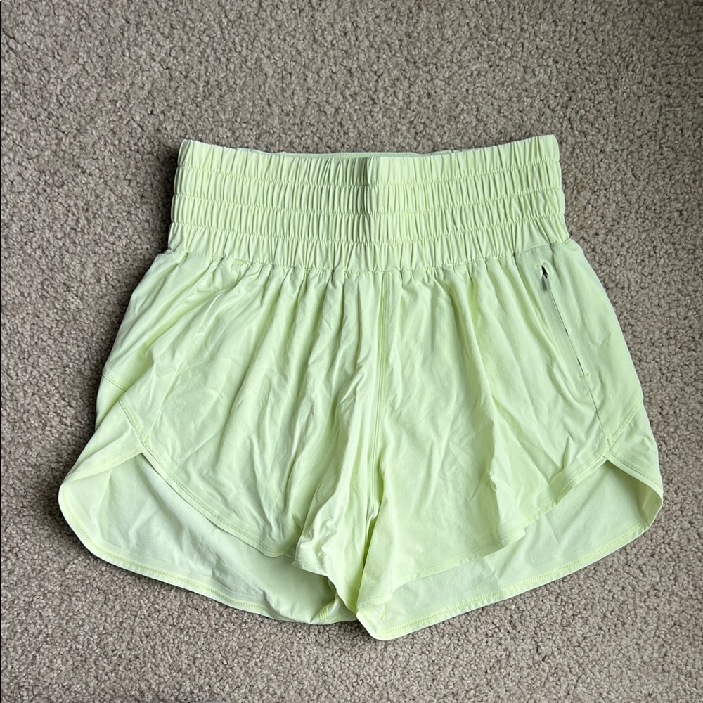 Outdoor Voices Women's Lime Athletic Shorts
